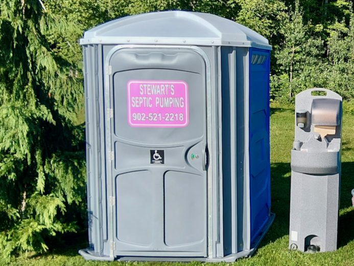 Stewart's wheelchair accessible portable toilet